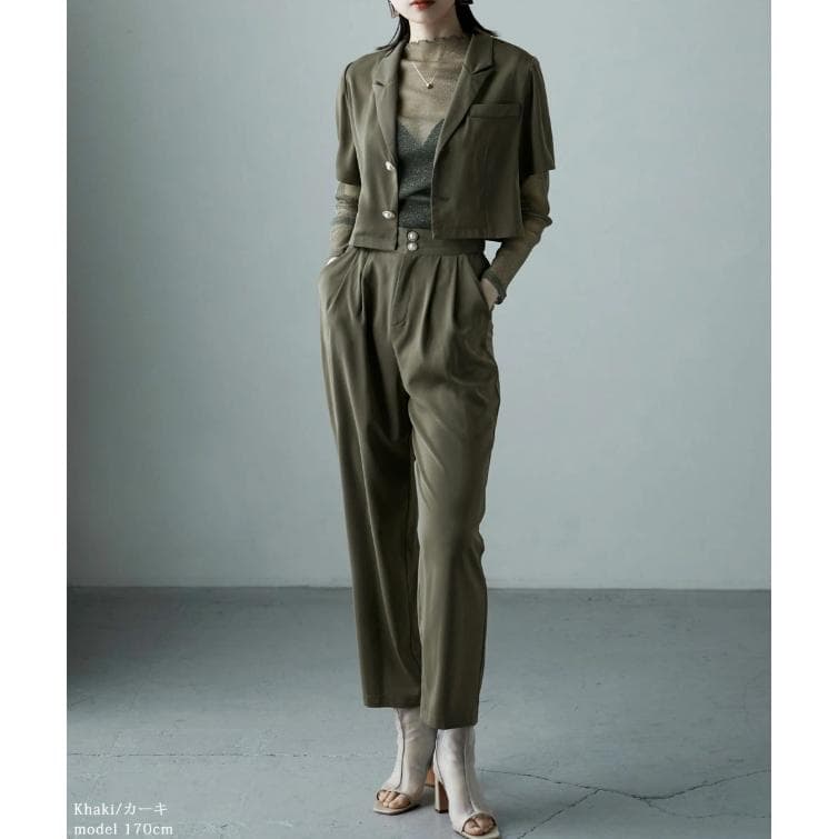 etoll. エトル 3 pieces ジャケット＆パンツ セットアップドレス