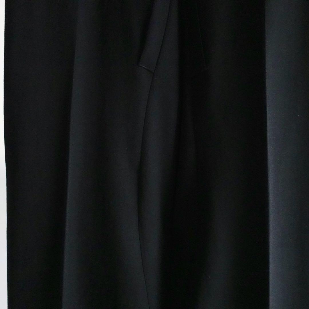 【イタリア製】RAY&GUY ウールギャバジン　ベルテッドトラウザーズ　ブラック