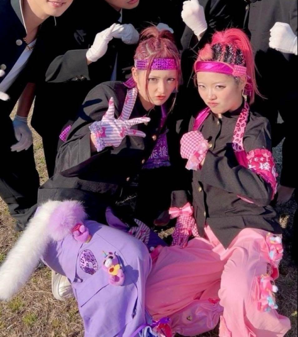 5/20まで110短ラン黒、ニッカズボン紫、はちまき、ベルト