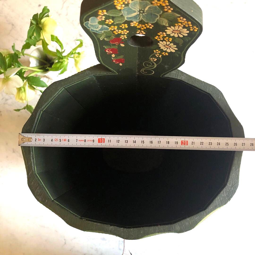 トールペイント　傘立て　ヴィンテージ