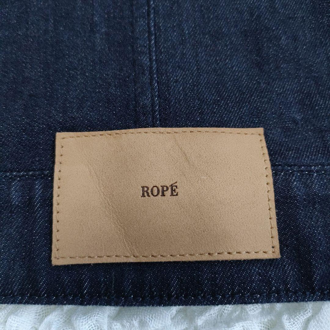 ロペ ROPE シルク混リアクティブデニムGジャン 洗濯機で洗える