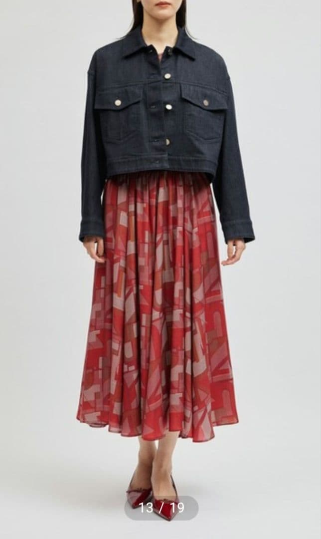 ロペ ROPE シルク混リアクティブデニムGジャン 洗濯機で洗える