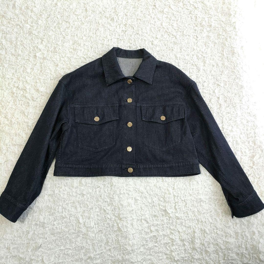 ロペ ROPE シルク混リアクティブデニムGジャン 洗濯機で洗える