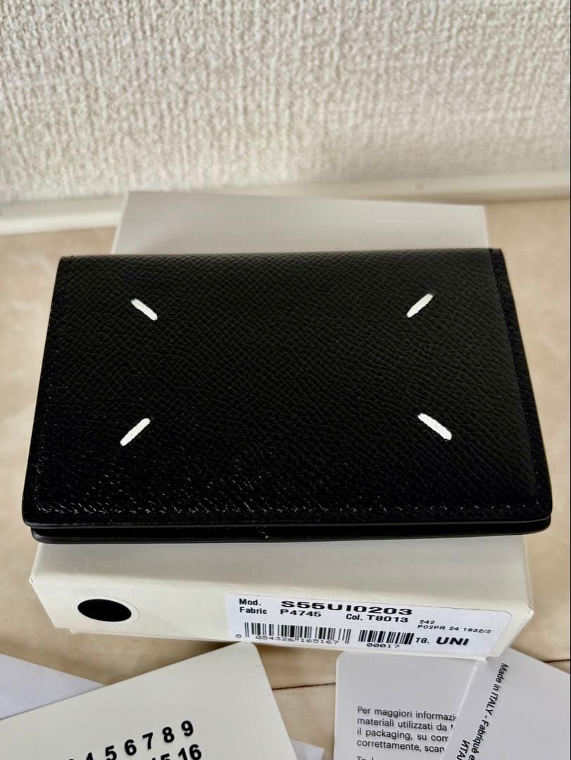 【新品未使用】Maison Margiela ブラック名刺入れ