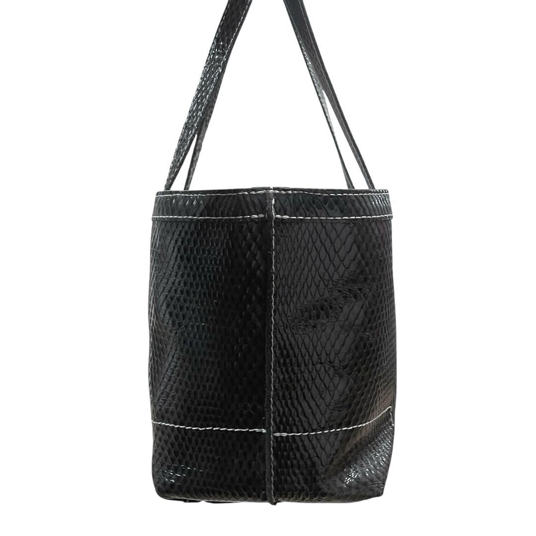 Vivienne Westwood エナメル 型押し　オーブ付き　ハンドバッグ