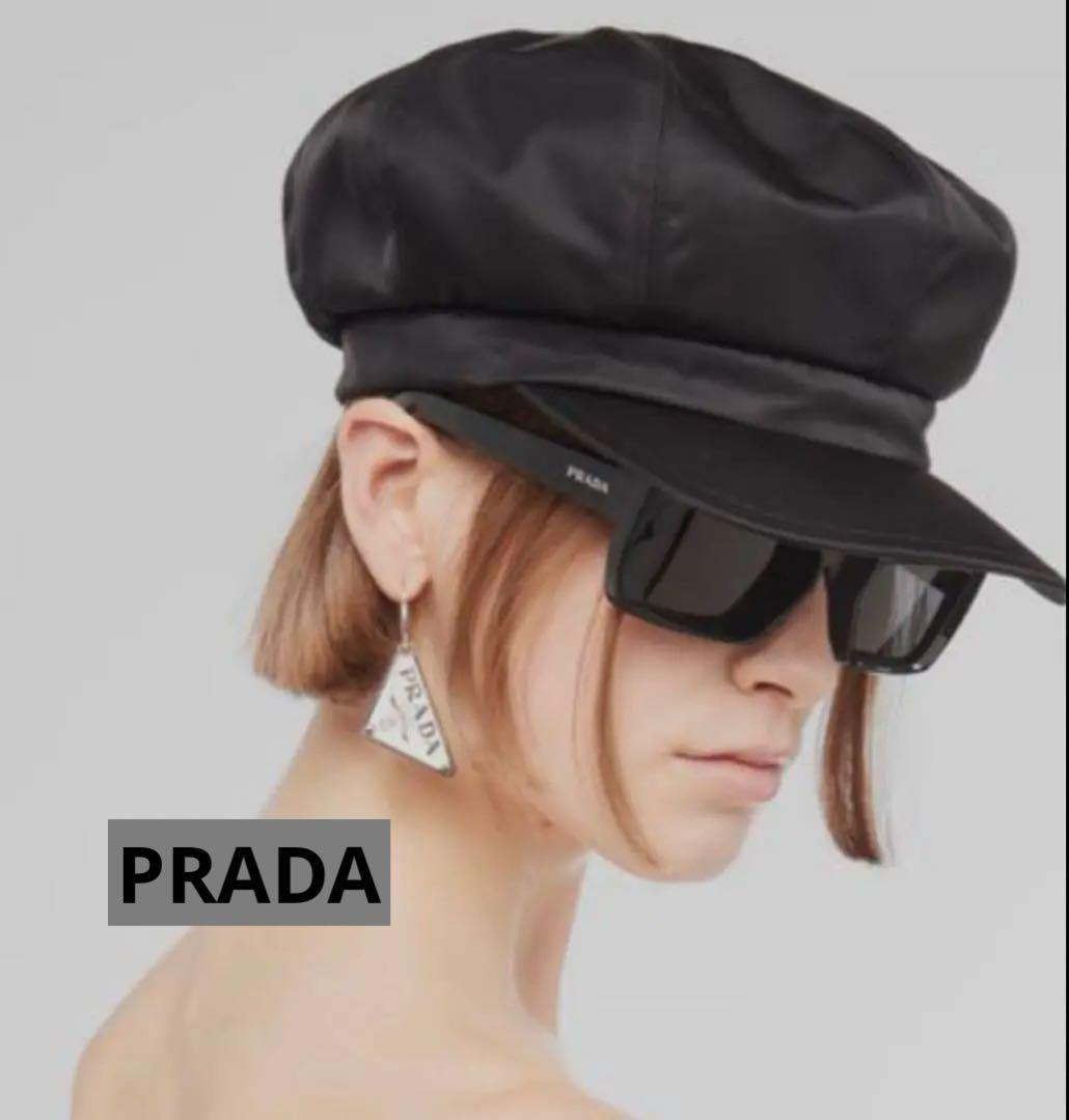 PRADA ブラック ナイロンキャスケット　M 未使用