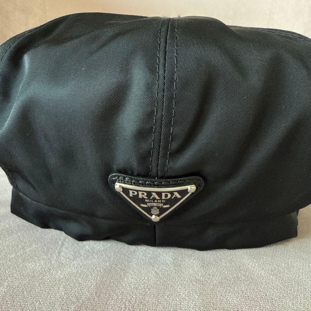 PRADA ブラック ナイロンキャスケット　M 未使用