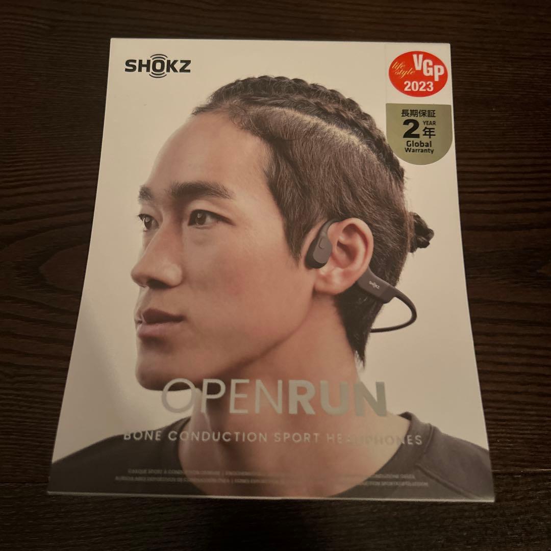 美品　Shokz OPENRUN 骨伝導イヤホン