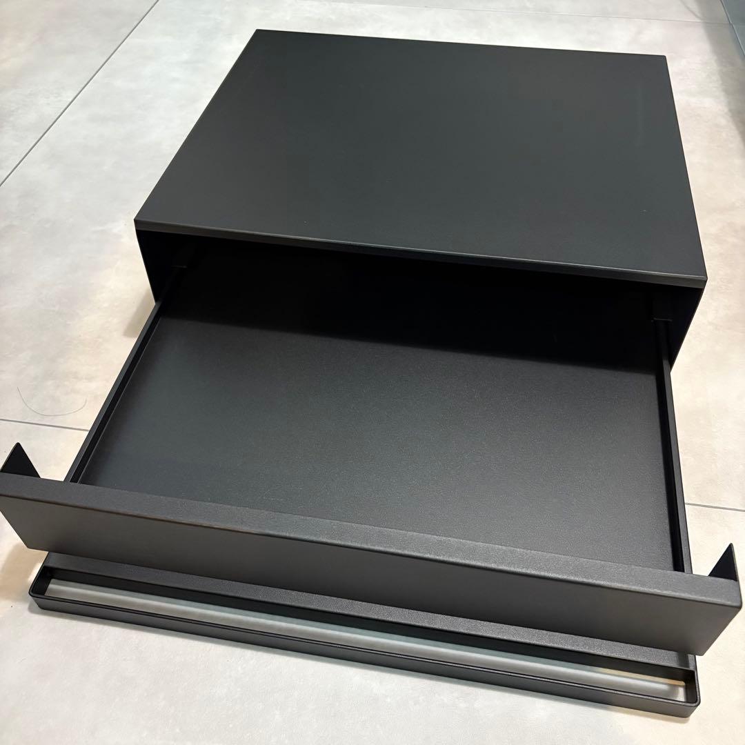 山崎実業 レンジラック スライドテーブル+引き出し 幅45cm