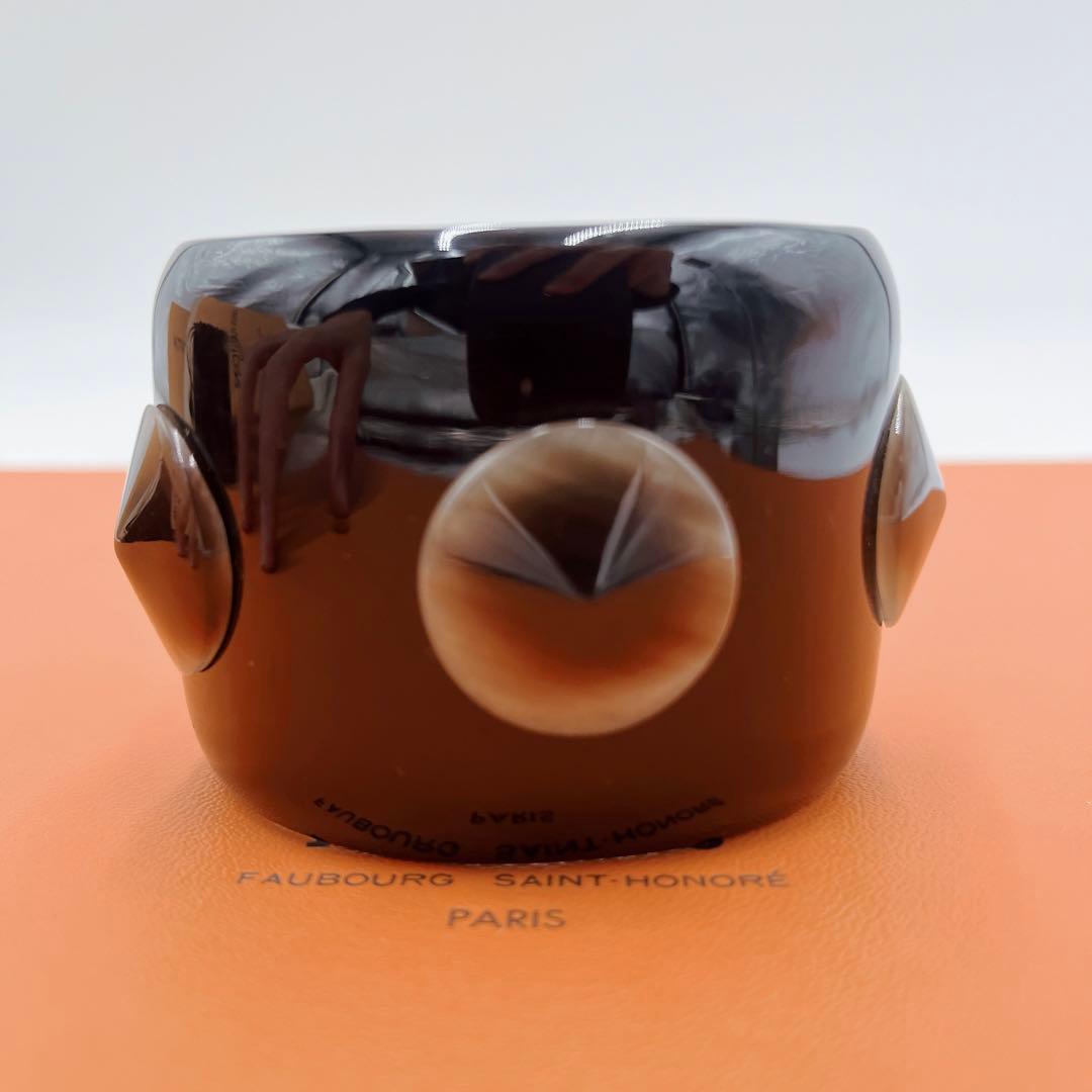 【未使用級極稀少】HERMES バッファローホーン バングル アヴァ HAVA