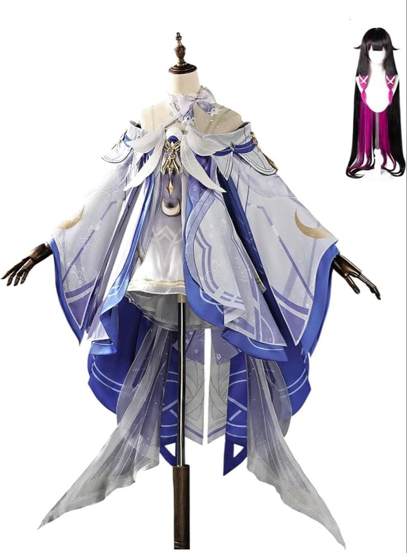 コロンビーナ 原神 衣装 ウィッグ コスプレ