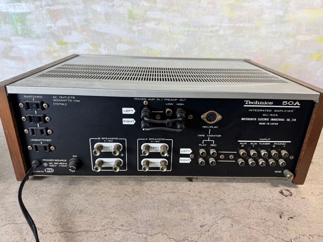 N*i様 Technics SU-50A 通電OK 木製ケース付 Bランク