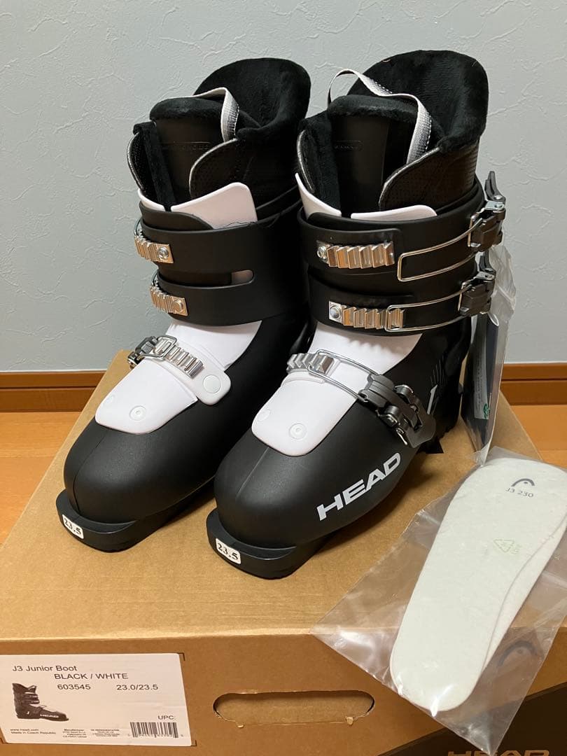 【新品】HEAD J3 Junior Boot BK/WH 23.0/23.5