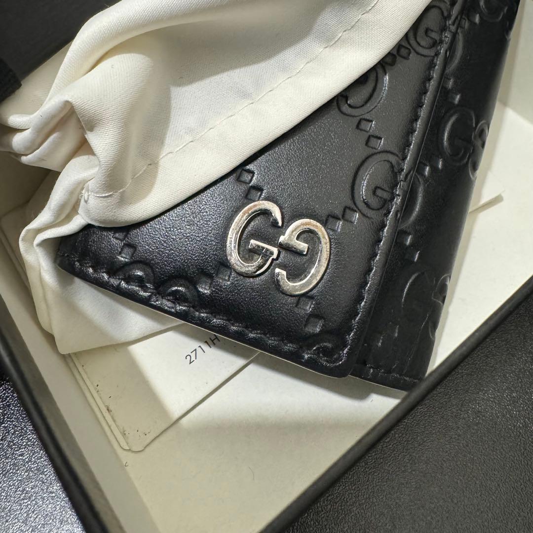『箱,付属品完備』 GUCCI キーケース レザー GGライン 6連リング