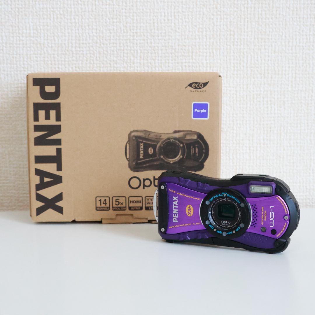 PENTAX Optio WG-1 パープル 防水対応デジタルカメラ
