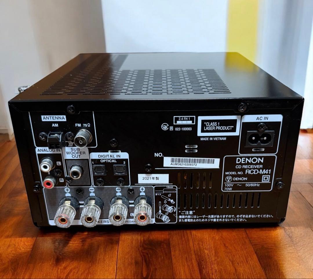DENON デノン RCD-M41 CDレシーバー 2021年製 ブラック