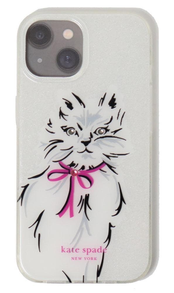 ケイトスペード iPhone 15 ケース 猫 KI698 clear 152