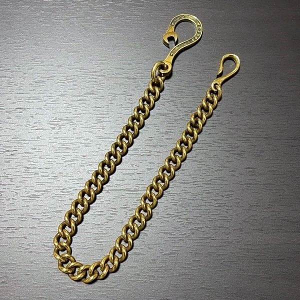 希少 WEIRDO スパナウォレットチェーン ブラス製ゴールド GLADHAND
