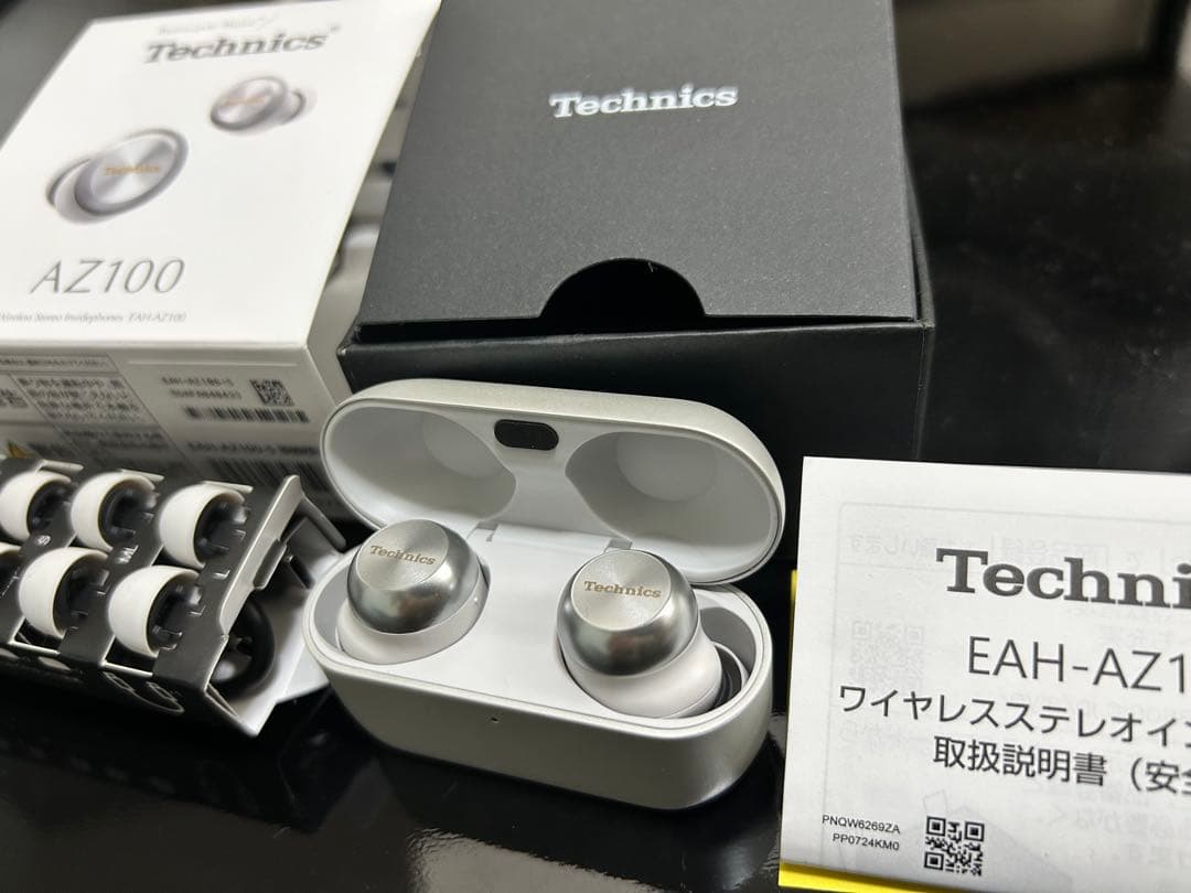 【ジャンク】Technics EAH-AZ100 ワイヤレスイヤホン　シルバー