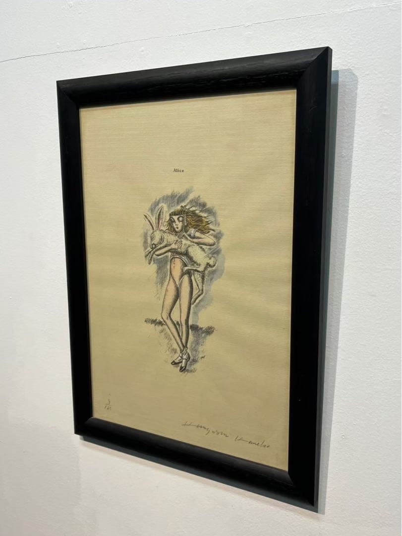 金子國義 リトグラフ 手彩色17/35 額装済