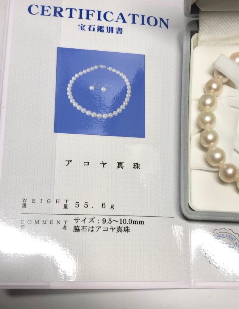 あこや (アコヤ)真珠　ネックレス　silver