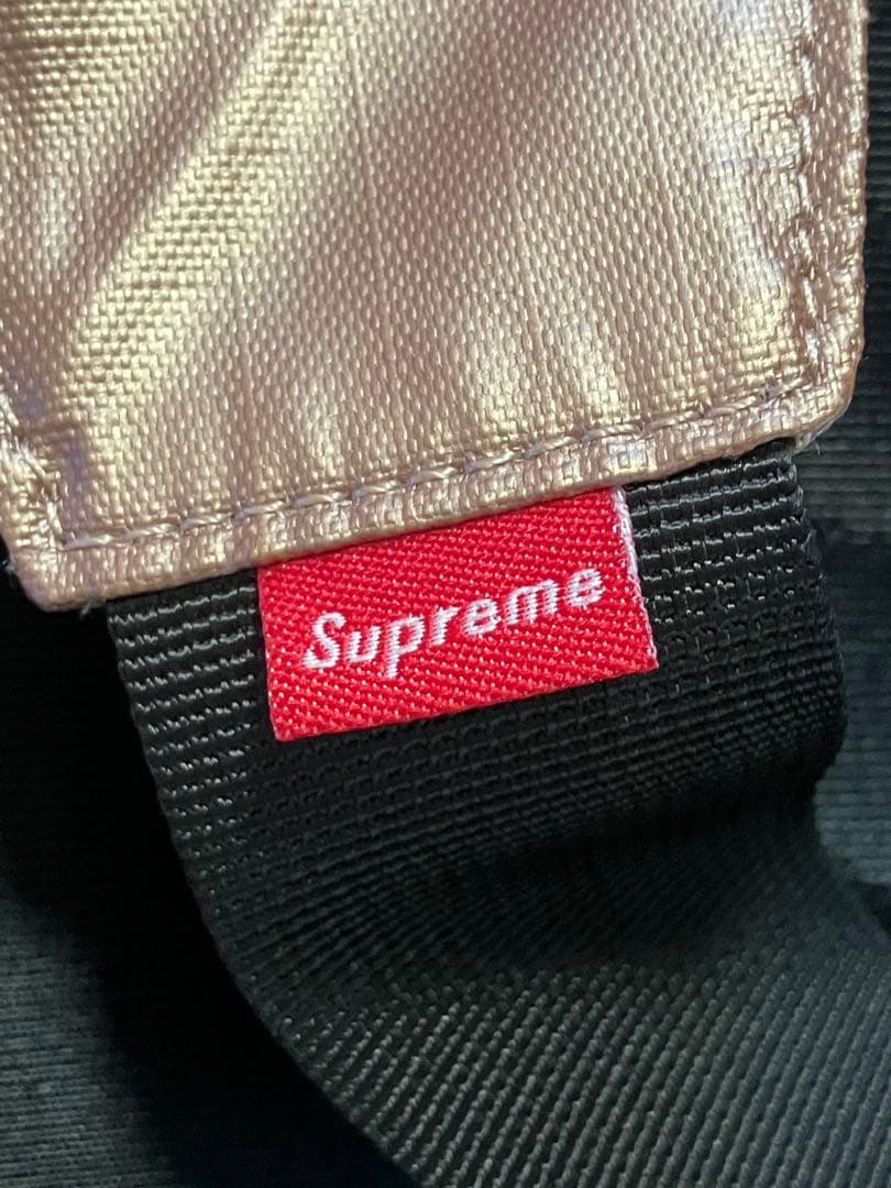 美品 THE NORTH FACE Supreme ボディバッグ ピンクゴールド