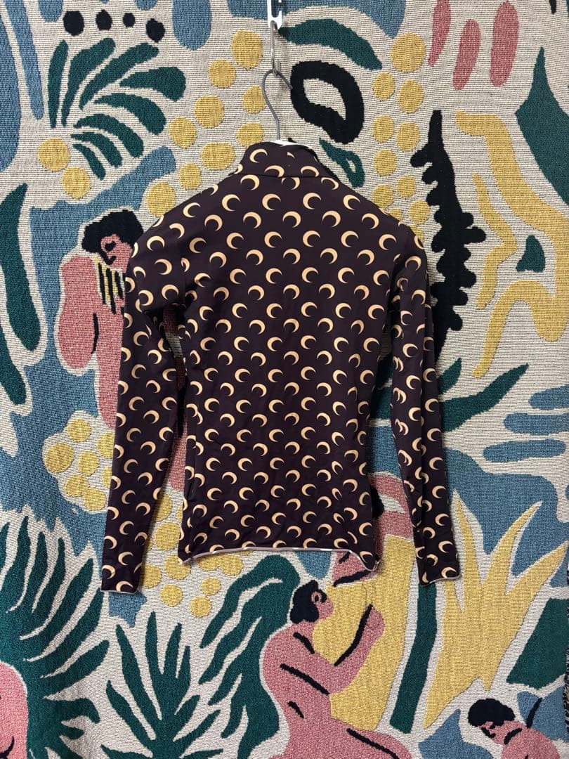 マリーンセル スキントップス ブラウン&ベージュ サイズS