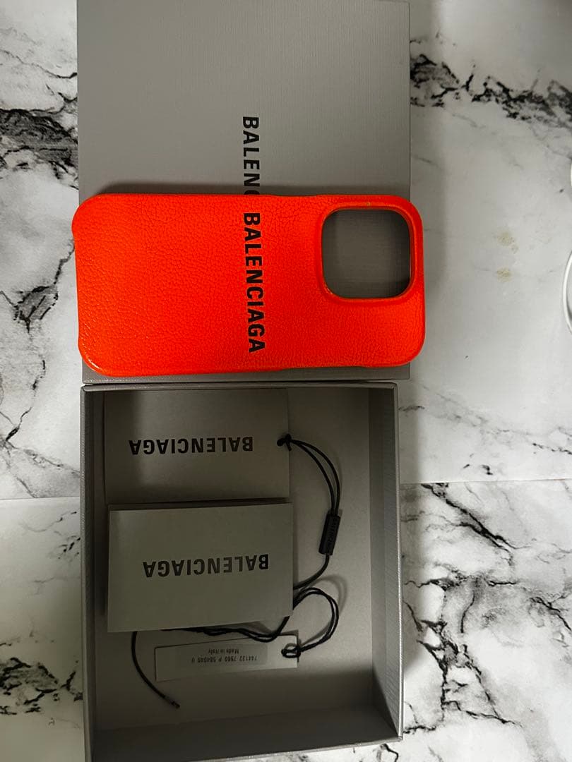 BALENCIAGA オレンジ iPhone14プロスマホケース