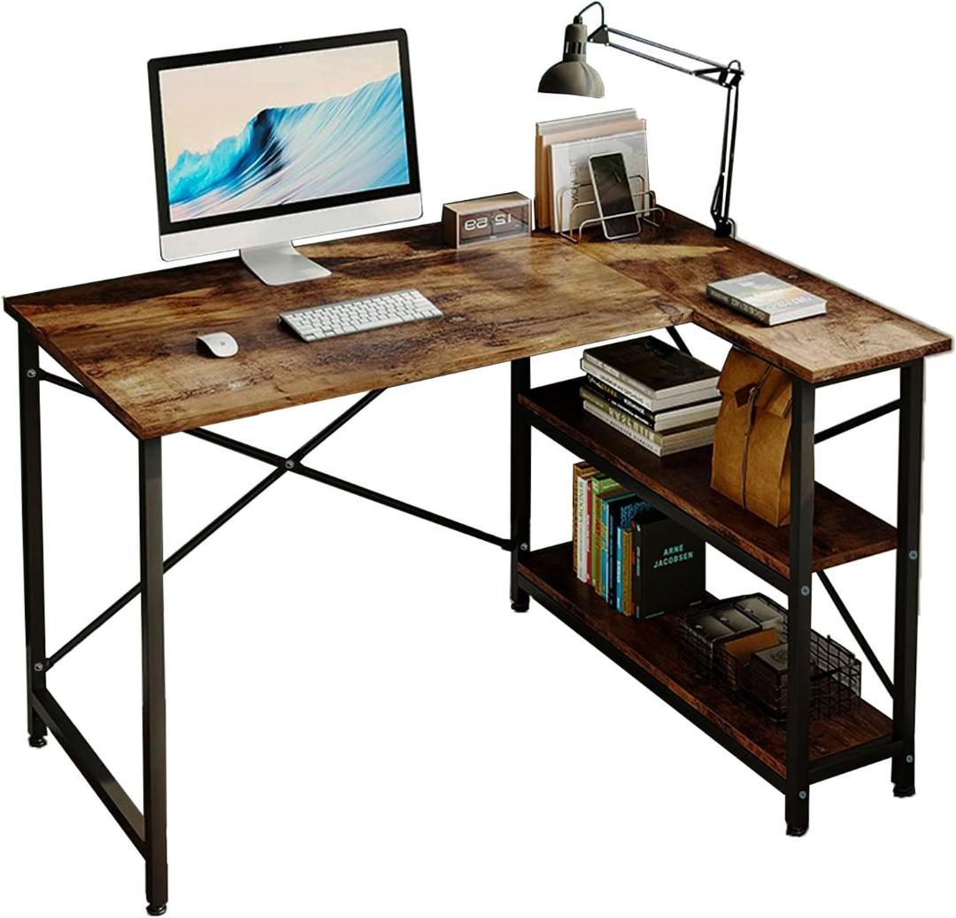 L型デスク ゲーミングデスク 机 pcデスク コーナー机 L字型 組立簡単