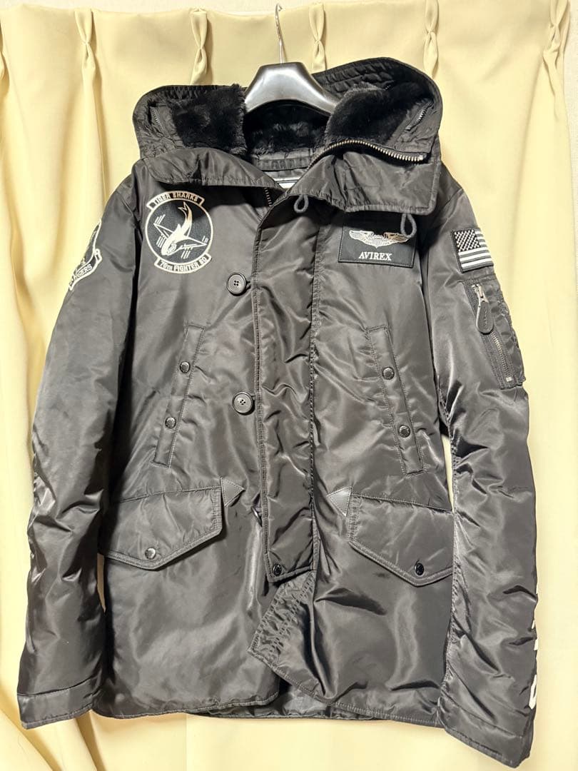 AVIREX ミリタリージャケット N3B XL 黒