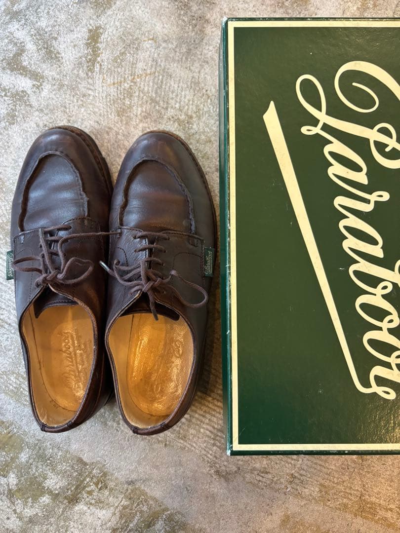 【良品】【希少】【フランス製】パラブーツ シャンボート　モカ　24.5cm