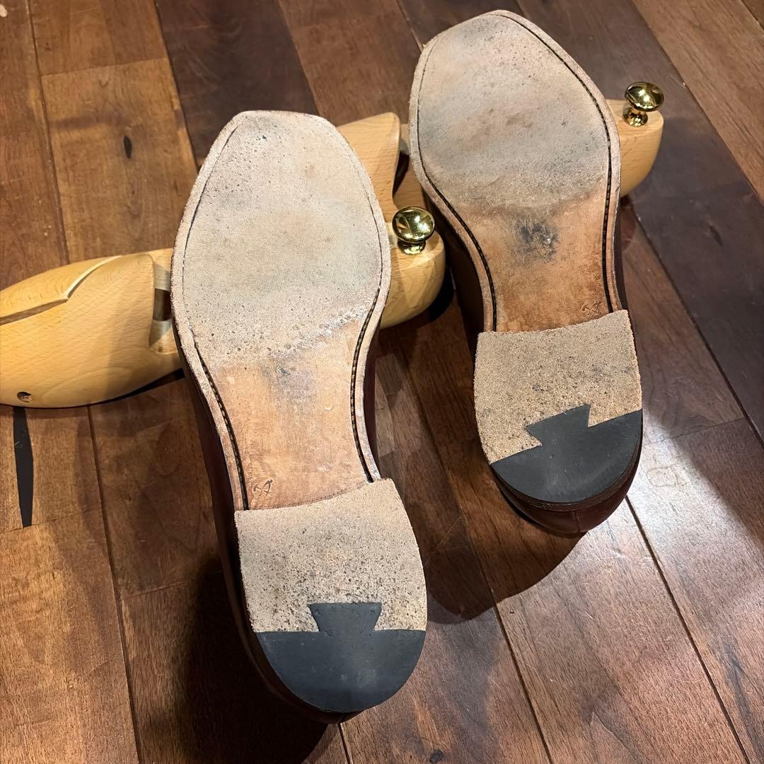 CROCKETT&JONES ダークブラウン レザー ローファー※送料込