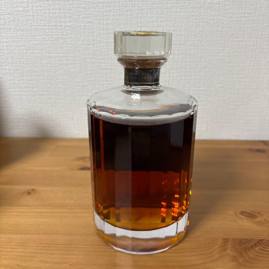 サントリーウイスキー　響21年　初期ボトル　カガミクリスタル　未開封