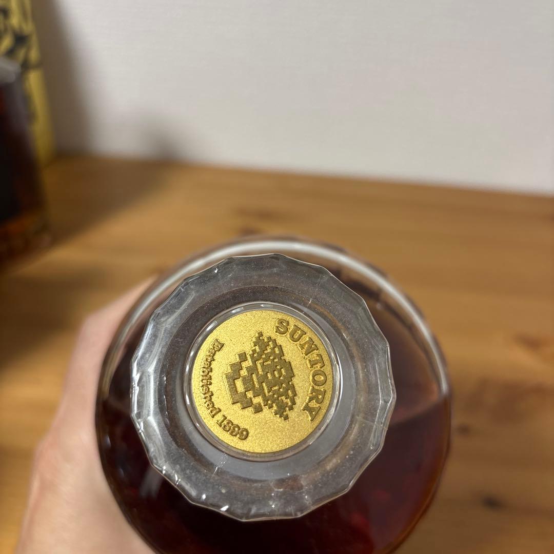 サントリーウイスキー　響21年　初期ボトル　カガミクリスタル　未開封