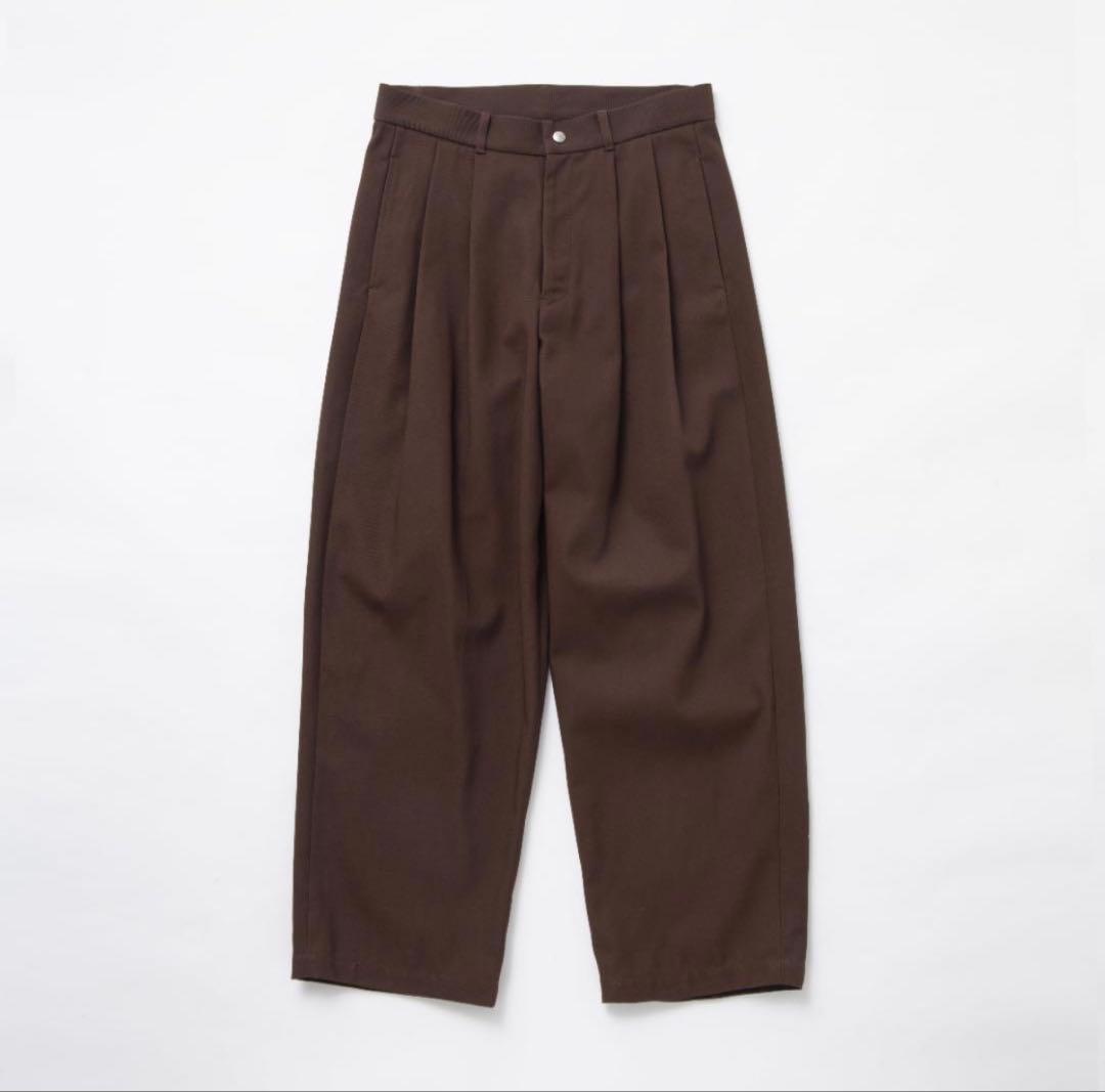 パンツ TTTMSW 24AW 2tuck chino pants (BROWN)