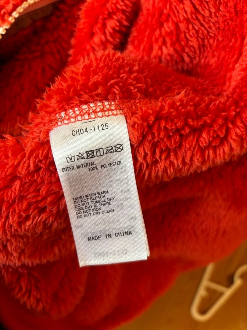 CHUMS フリースパーカー XL レッド