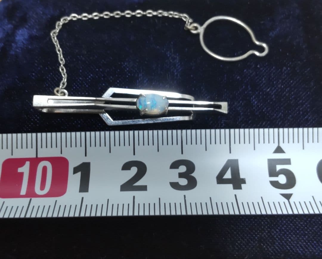K14WG ネクタイピン オパール石