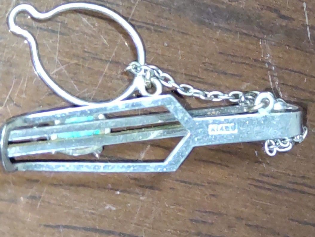 K14WG ネクタイピン オパール石