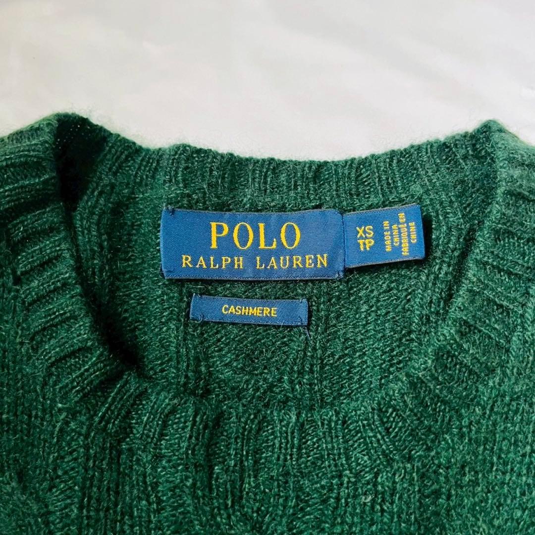 RALPH LAUREN ラルフローレン カシミア100 ケーブルニットセーター