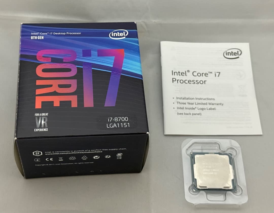 【動作品】Intel Core i7 8700 第8世代 CPU