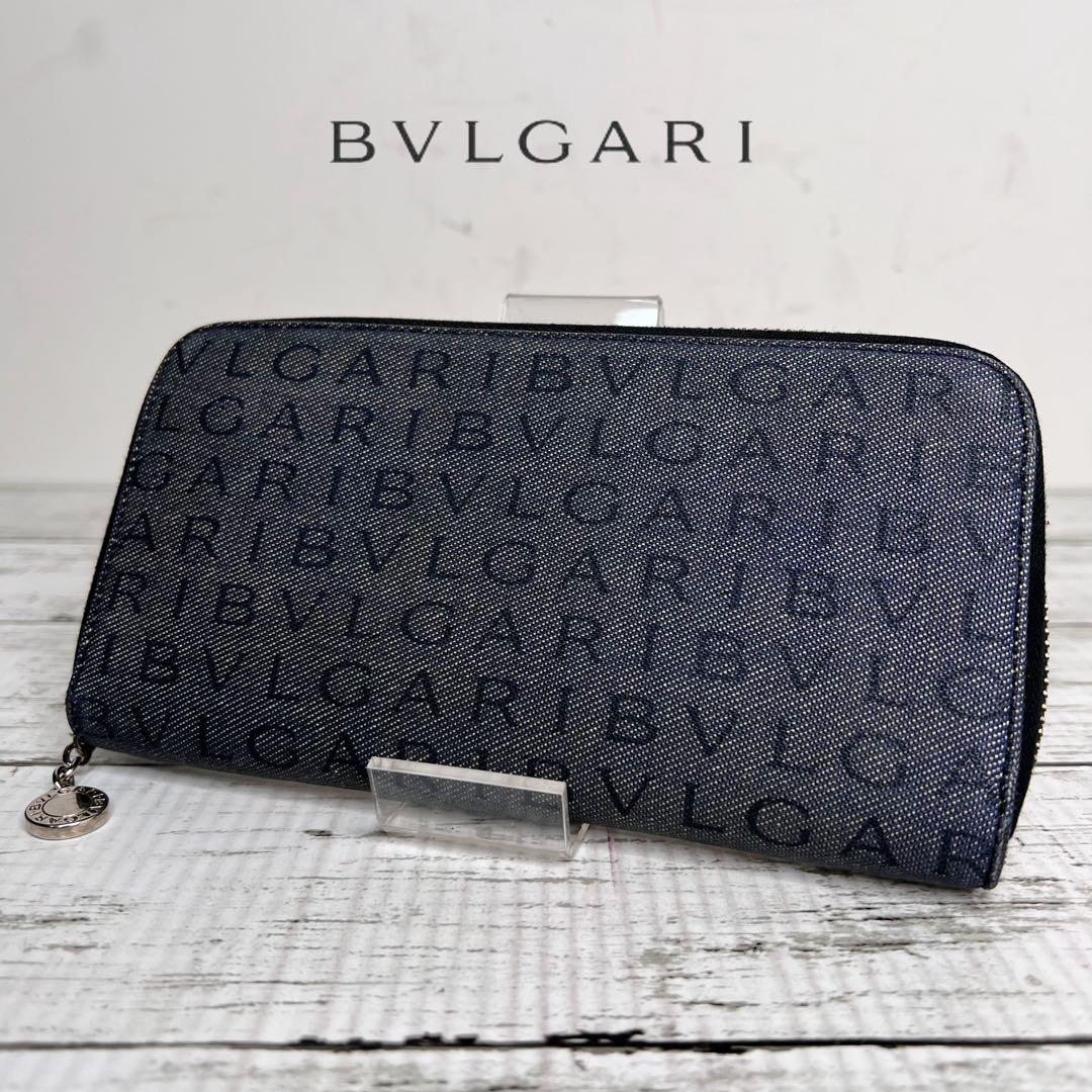 BVLGARI ブルガリ ロゴマニア 長財布 ラウンドファスナー