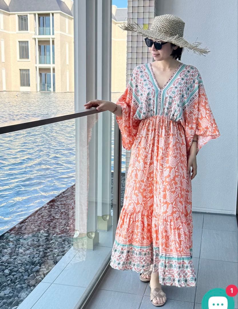 Roomy by the sea リゾートワンピース