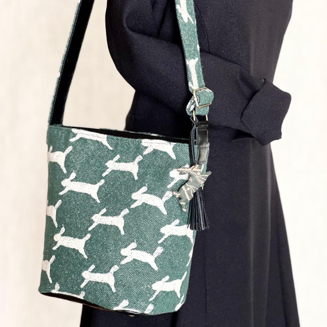 オーダー用　ミナペルホネンと本革のワンハンドルバッグ