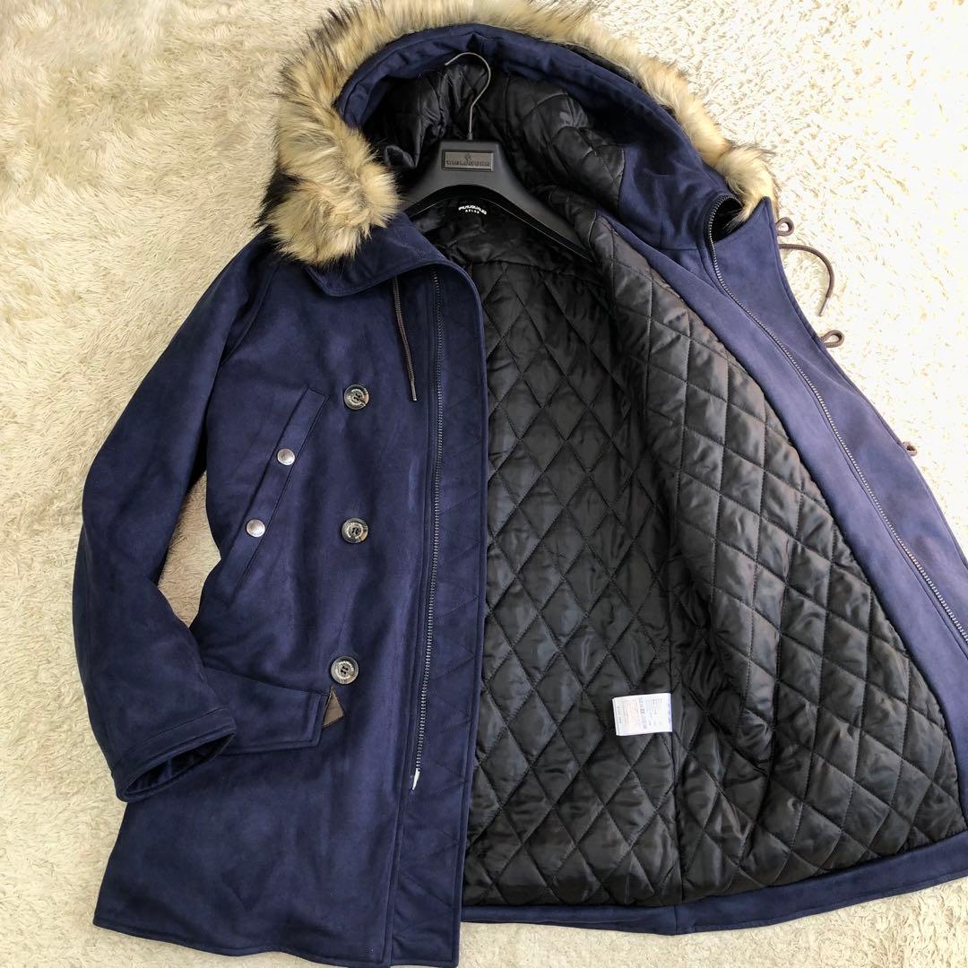 XL/美品⭐ウノピュウノウグァーレトレ N-3B フェイクスエード モッズコート