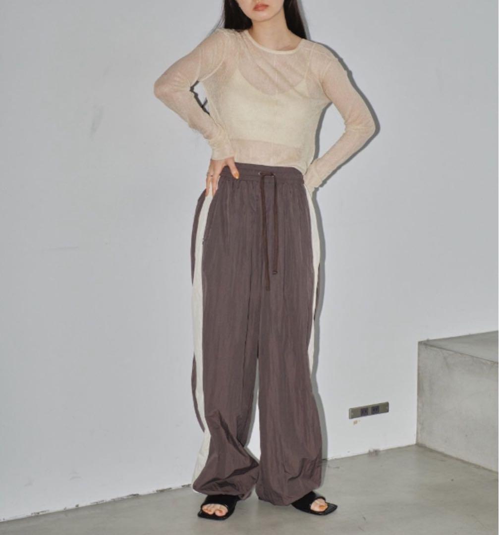 todayful／Nylon Line Pants