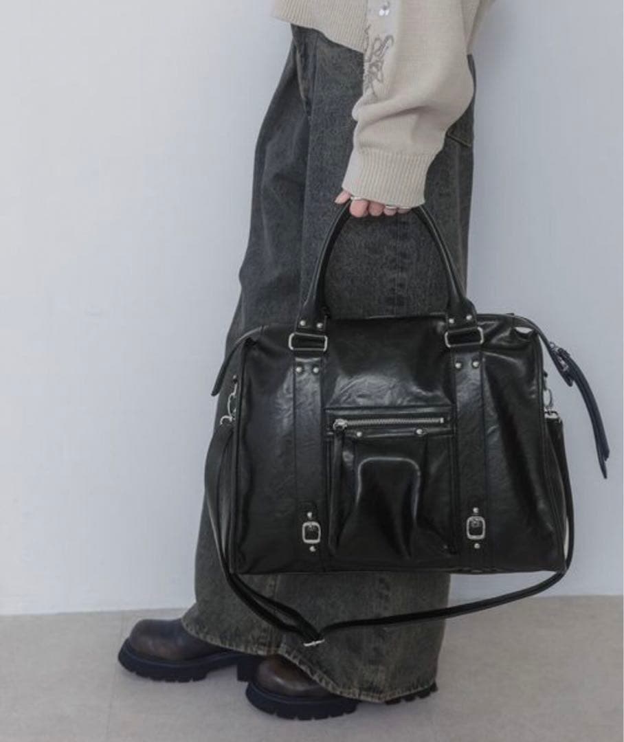 JEANASIS アンティークフェイクレザートート