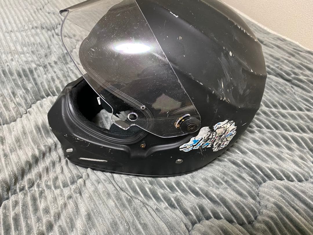 マットブラック ヘルメット ステッカー付き