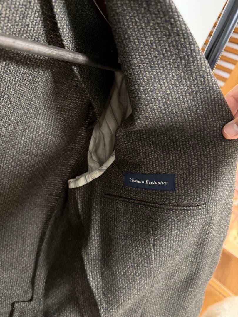 LARDINI ブラウン テーラードジャケット 46 ラルディーニ