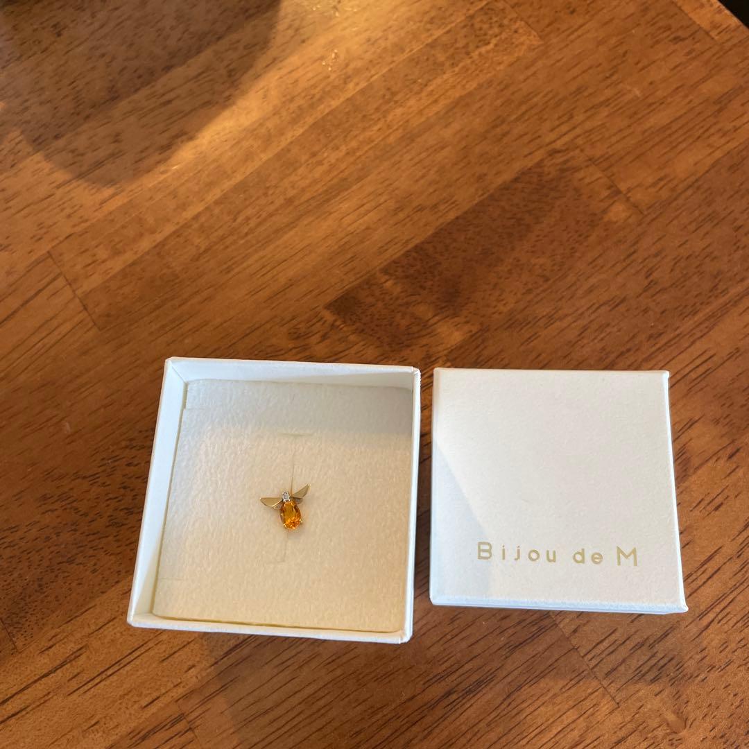 Bijou de M オレンジ蜂デザインピアス(片耳用)