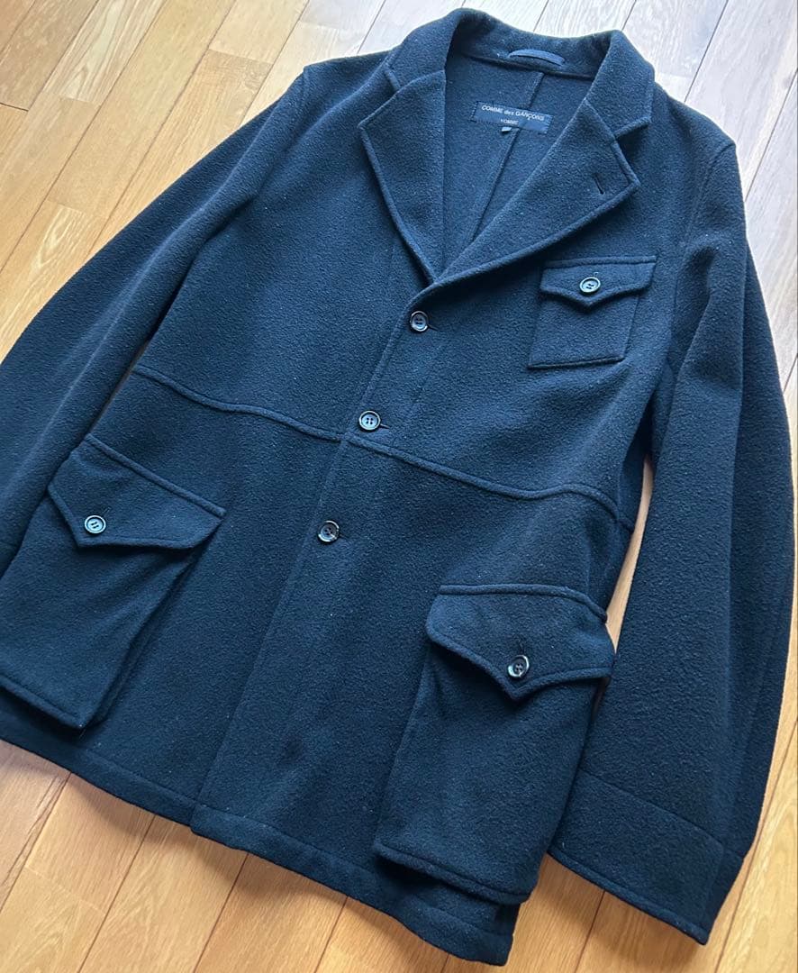 田中オム　ウールメルトンコート　コムデギャルソン　オム